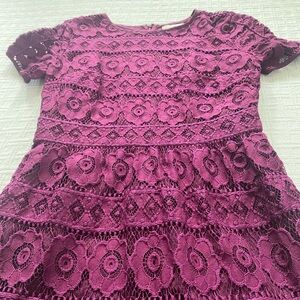 Ann Taylor Loft violet lace dress.